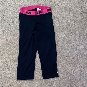 nike pro half length leggings